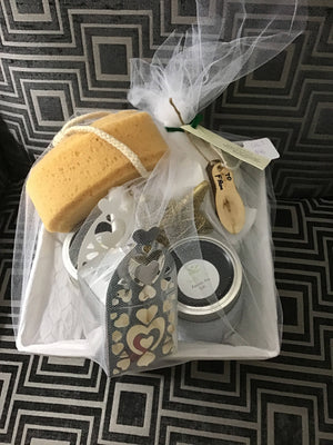 Silky Robe and Body Care Basket