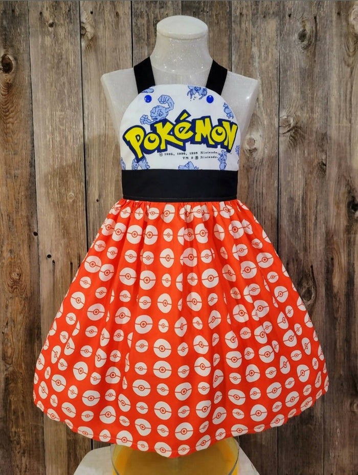 Pokémon Retro Swing Dress. Size 8-10 Years
