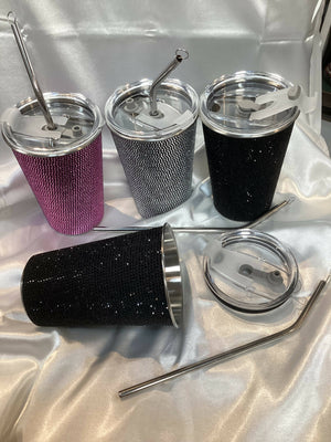 Glitter To Go Cup Black