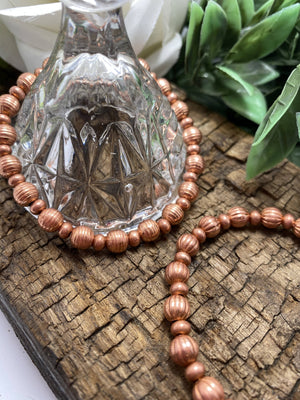Copper Bead stretch Bracelet/by Simply de novo Creations