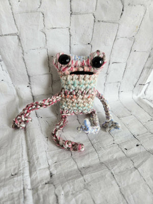 Crochet Froggy Backack Pal (available at the 33rd location)
