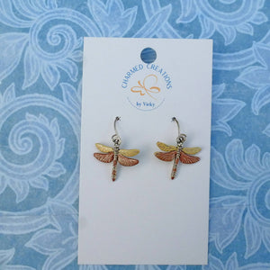 Handpainted Dragonfly Earrings and Pendants