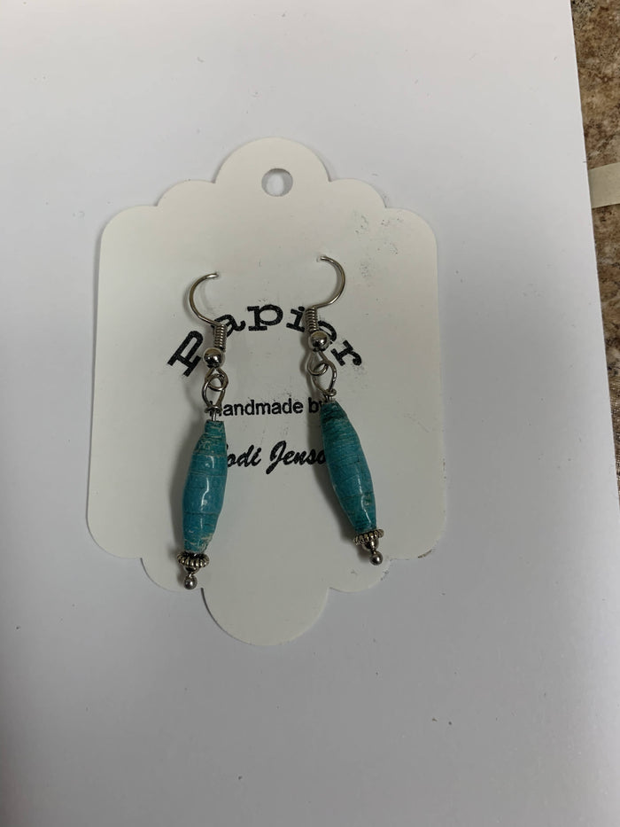 Paper Bead Earrings