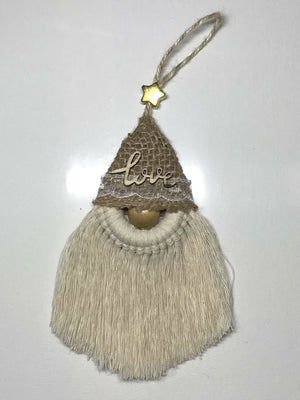 Gnome, Tree Ornament with white beard
