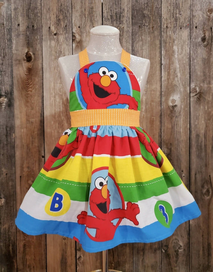Elmo Retro Swing Dress. Size 4/5 Years