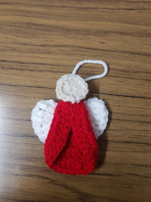 Angel Ornament Red
