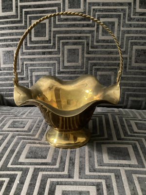 Retro Brass Basket made in India