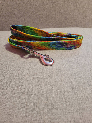 Fuzzy rainbow leash