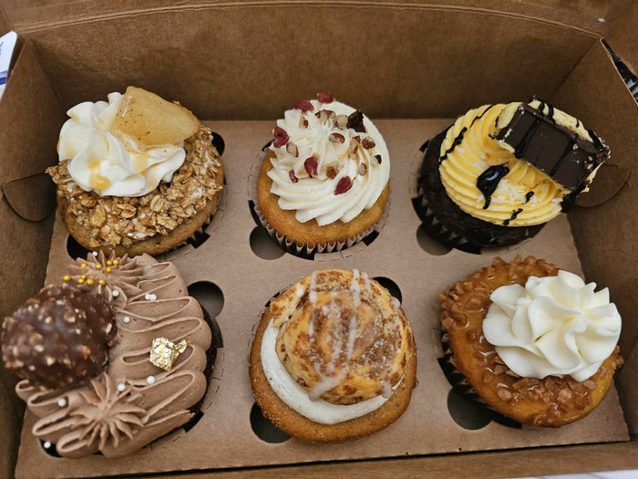 6 Gourmet Cupcakes by Sweet Sensations