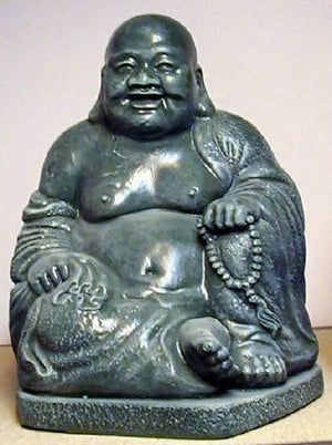 Buddah with Beads (concrete) 10"-River City Statuary