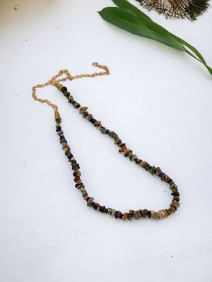 Necklace - Multicolour Chip beads