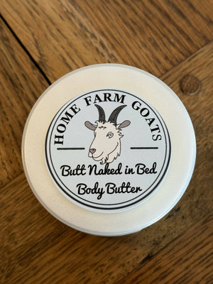 Butt Naked in Bed body butter. Available at the Drinkle Building