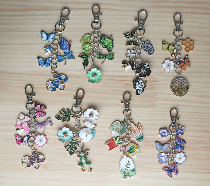 Flowers and Plant Themed Bag Charms