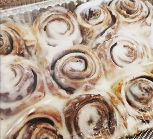 Cinnamon buns with cream cheese icing - 6 pack