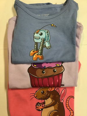 T-Shirt 2T Assorted Colours & Pictures