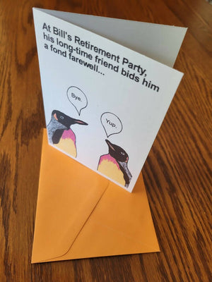 All Occasion Card, Penquins - Retirement Party - Available at 33rd St. Location